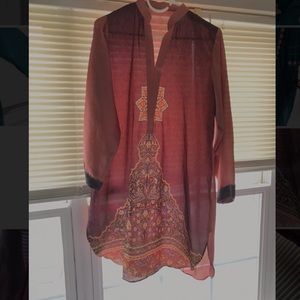 Pakistani Women’s Silk Shalwaar Kameez